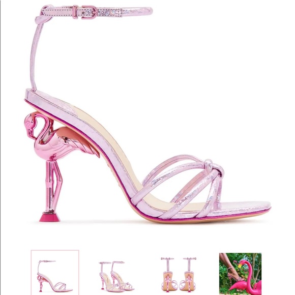 Sophia Webster Flo Flamingo Sandal Heels - Picture 3 of 6